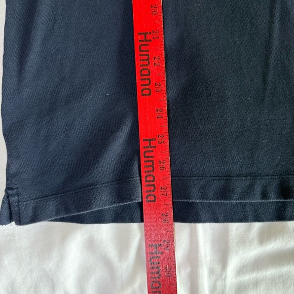 Abercrombie & Fitch Navy Polo Shirt XL Stretch Moose Logo Short Sleeve Casual - Picture 5 of 6